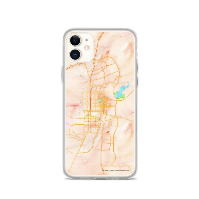 Custom Laredo Texas Map Phone Case in Watercolor