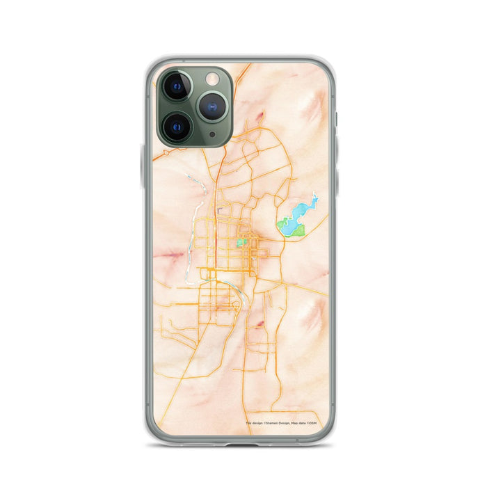 Custom Laredo Texas Map Phone Case in Watercolor