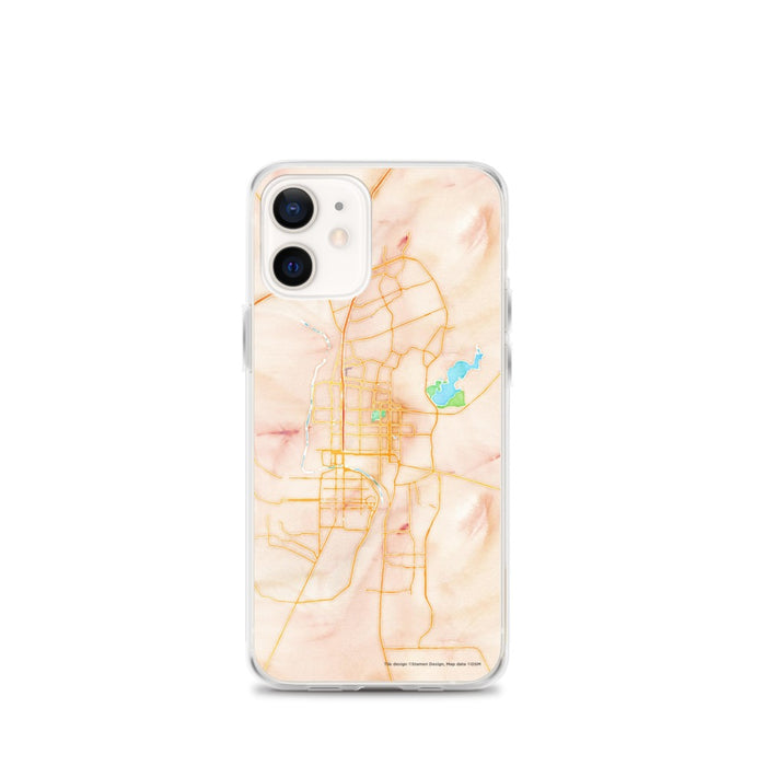 Custom Laredo Texas Map iPhone 12 mini Phone Case in Watercolor