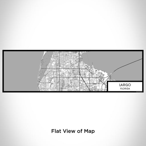 Flat View of Map Custom Largo Florida Map Enamel Mug in Classic
