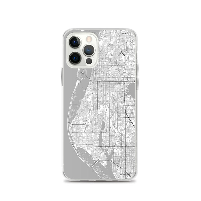 Custom Largo Florida Map iPhone 12 Pro Phone Case in Classic