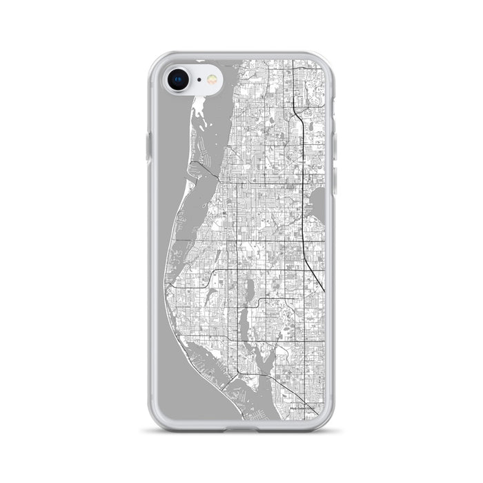 Custom Largo Florida Map iPhone SE Phone Case in Classic
