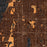 Largo Florida Map Print in Ember Style Zoomed In Close Up Showing Details