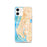 Custom Largo Florida Map iPhone 12 Phone Case in Watercolor