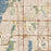 Largo Florida Map Print in Woodblock Style Zoomed In Close Up Showing Details