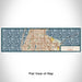 Flat View of Map Custom Largo Florida Map Enamel Mug in Woodblock