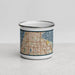 Front View Custom Largo Florida Map Enamel Mug in Woodblock
