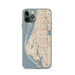 Custom Largo Florida Map Phone Case in Woodblock