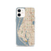 Custom Largo Florida Map iPhone 12 Phone Case in Woodblock
