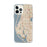 Custom Largo Florida Map iPhone 12 Pro Max Phone Case in Woodblock