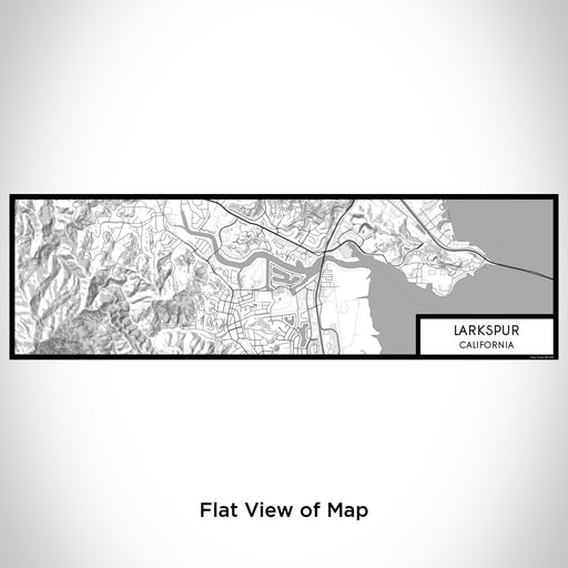 Flat View of Map Custom Larkspur California Map Enamel Mug in Classic