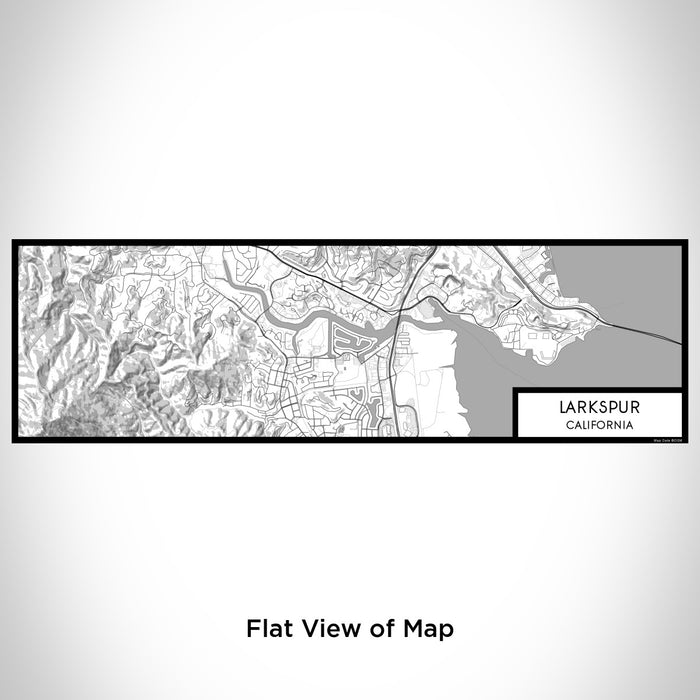 Flat View of Map Custom Larkspur California Map Enamel Mug in Classic