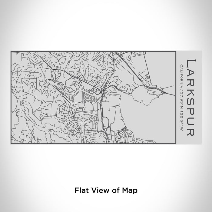Rendered View of Larkspur California Map Engraving on 17oz Stainless Steel Insulated Cola Bottle