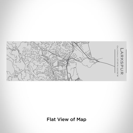 Rendered View of Larkspur California Map Engraving on 10oz Stainless Steel Insulated Cup with Sipping Lid