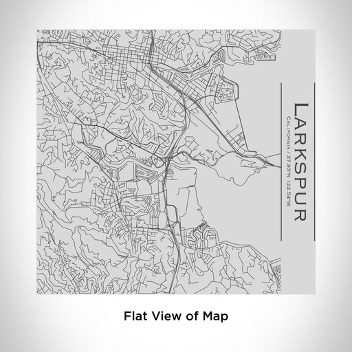 Rendered View of Larkspur California Map Engraving on 17oz Stainless Steel Insulated Tumbler