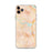 Custom iPhone 11 Pro Max Larkspur California Map Phone Case in Watercolor