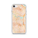 Custom iPhone SE Larkspur California Map Phone Case in Watercolor