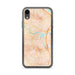 Custom iPhone XR Larkspur California Map Phone Case in Watercolor