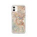Custom iPhone 11 Larkspur California Map Phone Case in Woodblock