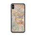 Custom iPhone XS Max Larkspur California Map Phone Case in Woodblock