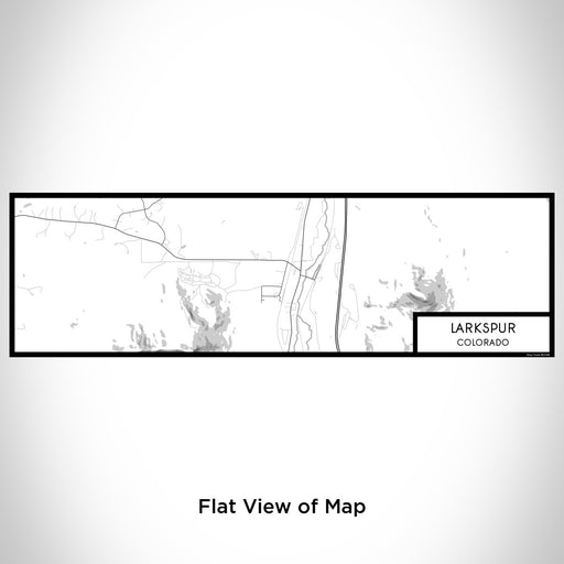 Flat View of Map Custom Larkspur Colorado Map Enamel Mug in Classic