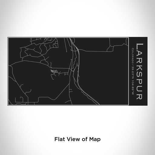 Rendered View of Larkspur Colorado Map Engraving on 17oz Stainless Steel Insulated Cola Bottle in Black