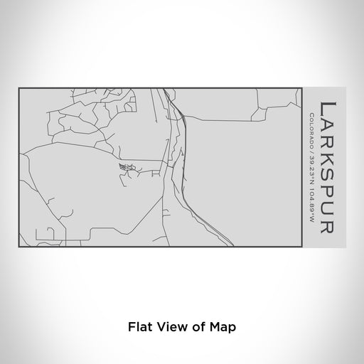 Rendered View of Larkspur Colorado Map Engraving on 17oz Stainless Steel Insulated Cola Bottle