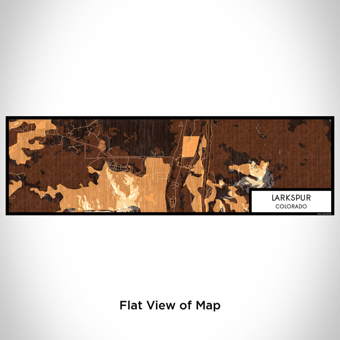 Flat View of Map Custom Larkspur Colorado Map Enamel Mug in Ember