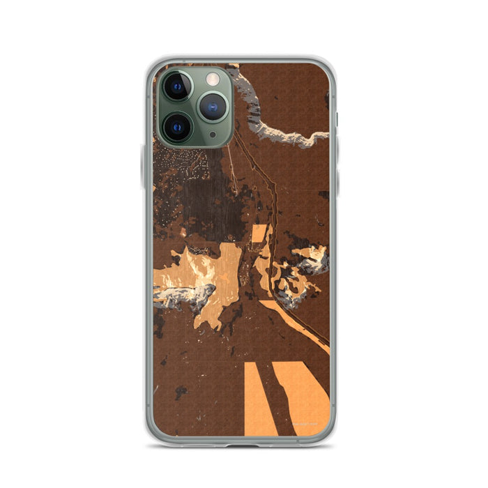 Custom iPhone 11 Pro Larkspur Colorado Map Phone Case in Ember