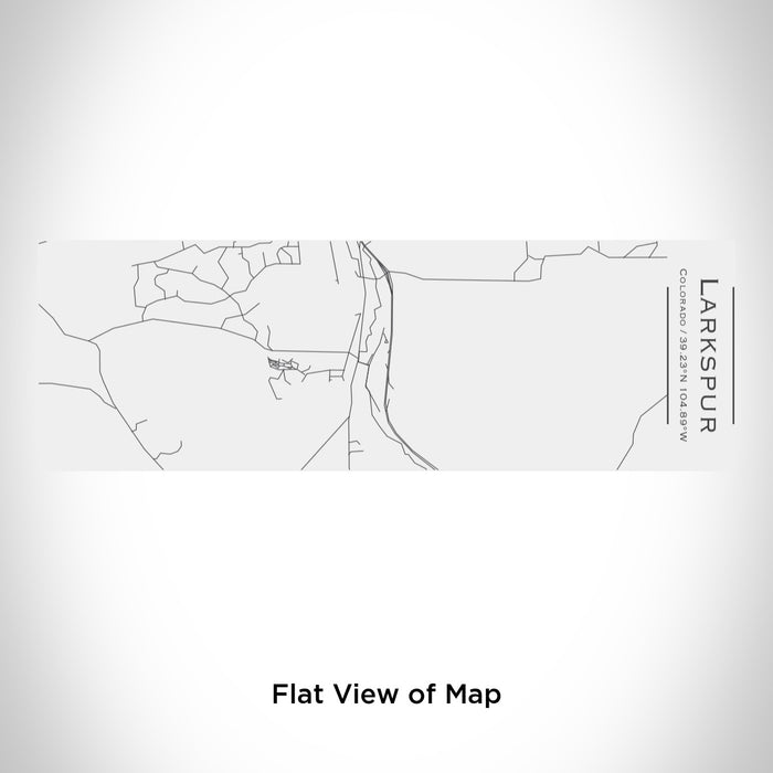 Rendered View of Larkspur Colorado Map Engraving on 10oz Stainless Steel Insulated Cup with Sliding Lid in White
