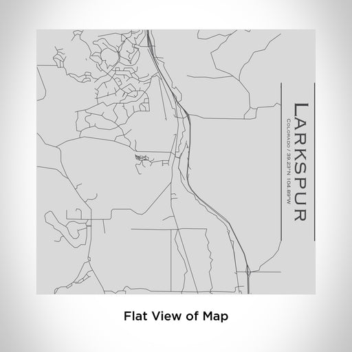 Rendered View of Larkspur Colorado Map Engraving on 17oz Stainless Steel Insulated Tumbler