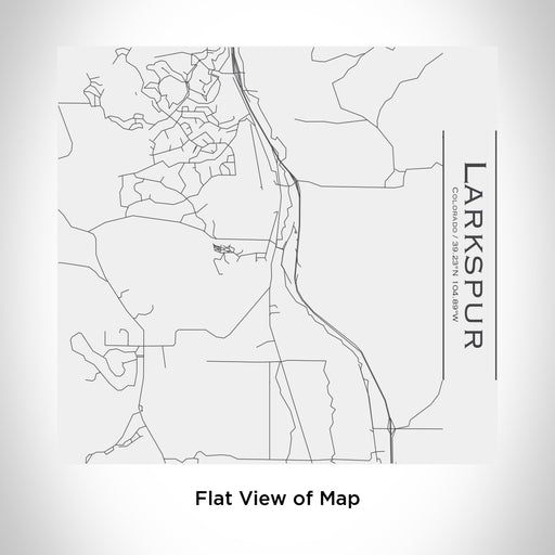 Rendered View of Larkspur Colorado Map Engraving on 17oz Stainless Steel Insulated Tumbler in White