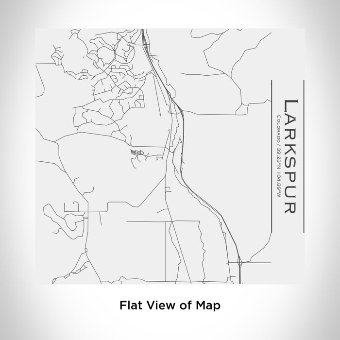 Rendered View of Larkspur Colorado Map Engraving on 17oz Stainless Steel Insulated Tumbler in White