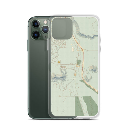 Custom Larkspur Colorado Map Phone Case in Woodblock