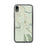 Custom iPhone XR Larkspur Colorado Map Phone Case in Woodblock