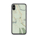 Custom iPhone X/XS Larkspur Colorado Map Phone Case in Woodblock