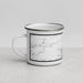 Left View Custom Lassen Volcanic National Park Map Enamel Mug in Classic
