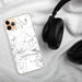 Custom Lassen Volcanic National Park Map Phone Case in Classic on Table with Black Headphones