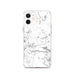 Custom Lassen Volcanic National Park Map iPhone 12 Phone Case in Classic