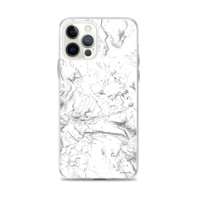 Custom Lassen Volcanic National Park Map iPhone 12 Pro Max Phone Case in Classic