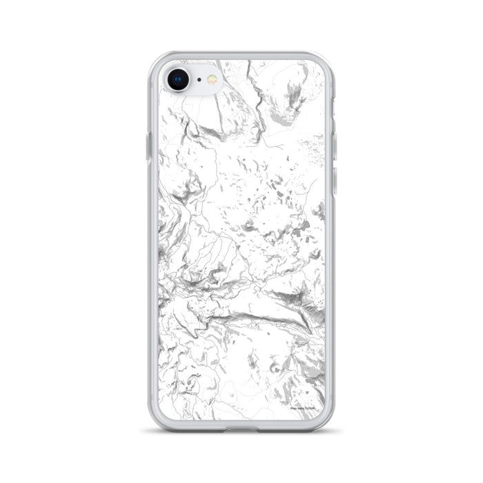 Custom Lassen Volcanic National Park Map iPhone SE Phone Case in Classic
