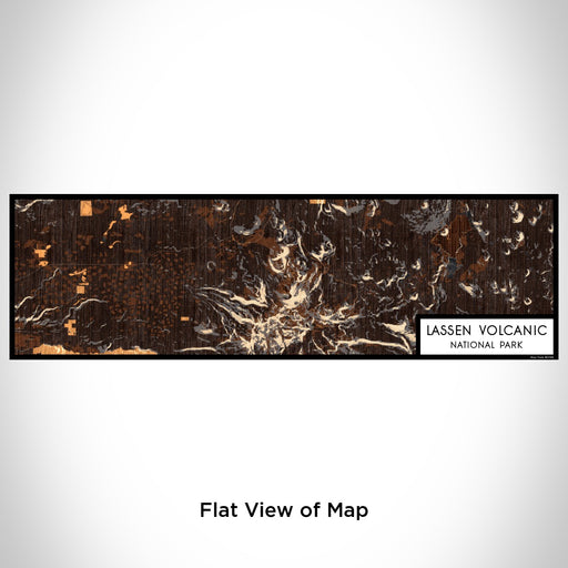 Flat View of Map Custom Lassen Volcanic National Park Map Enamel Mug in Ember