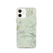 Custom Lassen Volcanic National Park Map iPhone 12 Phone Case in Woodblock