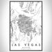 Las Vegas Nevada Map Print Portrait Orientation in Classic Style With Shaded Background