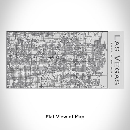 Rendered View of Las Vegas Nevada Map Engraving on 17oz Stainless Steel Insulated Cola Bottle