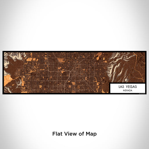 Flat View of Map Custom Las Vegas Nevada Map Enamel Mug in Ember