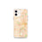 Custom Las Vegas Nevada Map iPhone 12 mini Phone Case in Watercolor