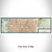 Flat View of Map Custom Las Vegas Nevada Map Enamel Mug in Woodblock