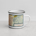 Right View Custom Las Vegas Nevada Map Enamel Mug in Woodblock