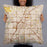 Person holding 22x22 Custom Las Vegas Nevada Map Throw Pillow in Woodblock